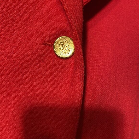 Haberdashery by Personal Women's Red Wool Blazer Size 10‎ Vintage - Picture 2 of 7